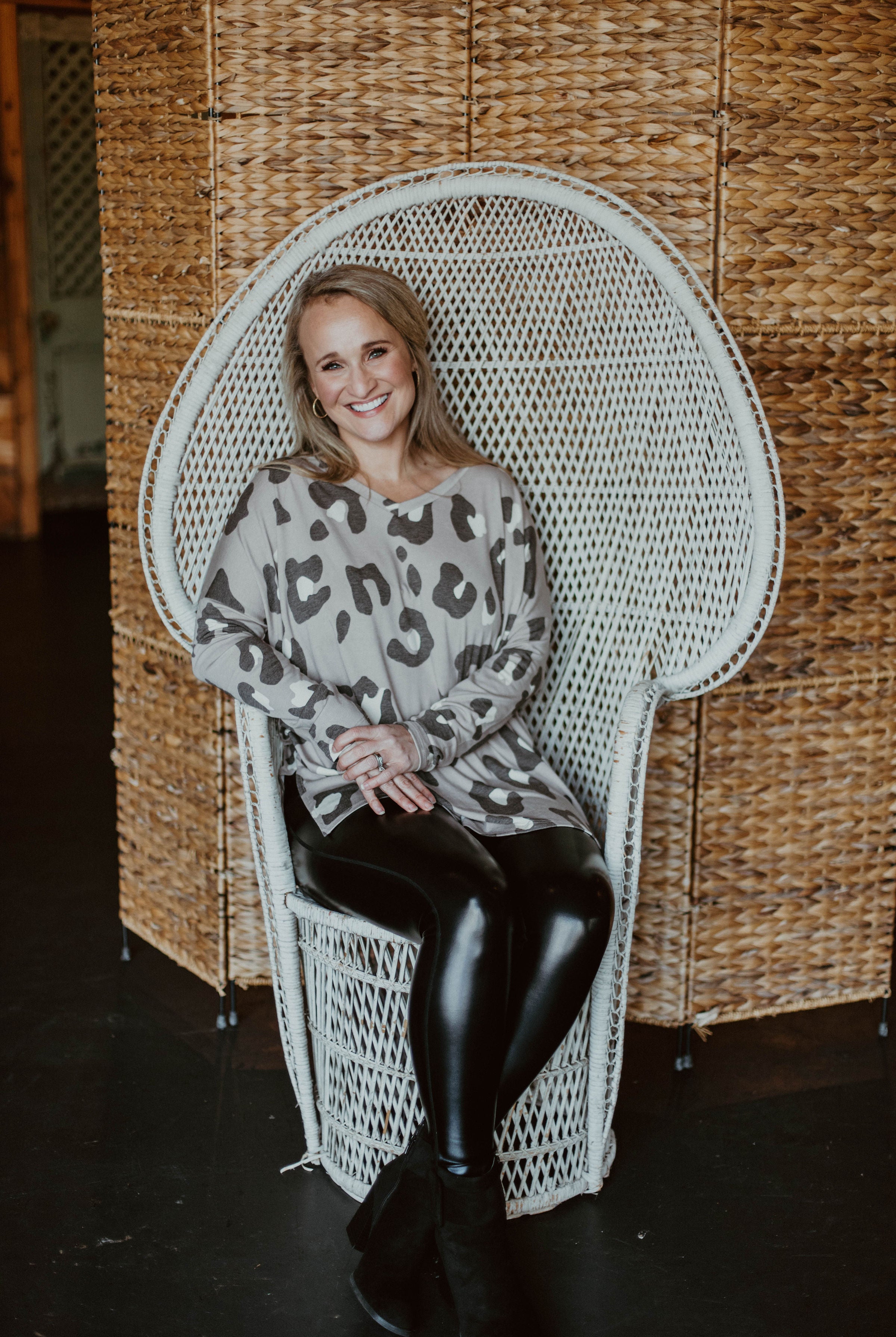 Faux Leather Leggings-Leggings-Podos Boutique, a Women's Fashion Boutique Located in Calera, AL