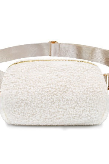 Sherpa Bum Bag-Bags-Podos Boutique, a Women's Fashion Boutique Located in Calera, AL