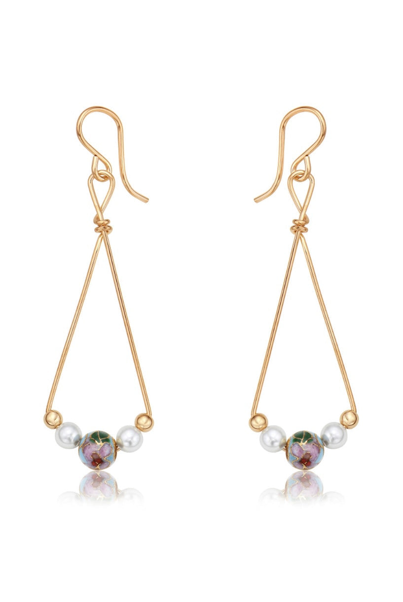My Whole World ER-Earrings-Podos Boutique, a Women's Fashion Boutique Located in Calera, AL