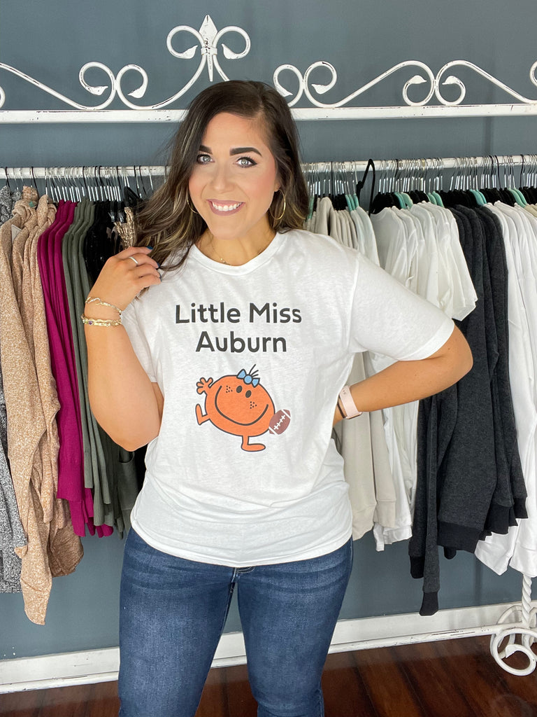 Little Miss Graphic Tee-Graphic Tees-Podos Boutique, a Women's Fashion Boutique Located in Calera, AL
