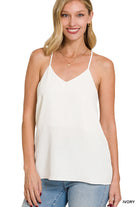 Adjustable V-Neck Cami-Tank Tops-Podos Boutique, a Women's Fashion Boutique Located in Calera, AL