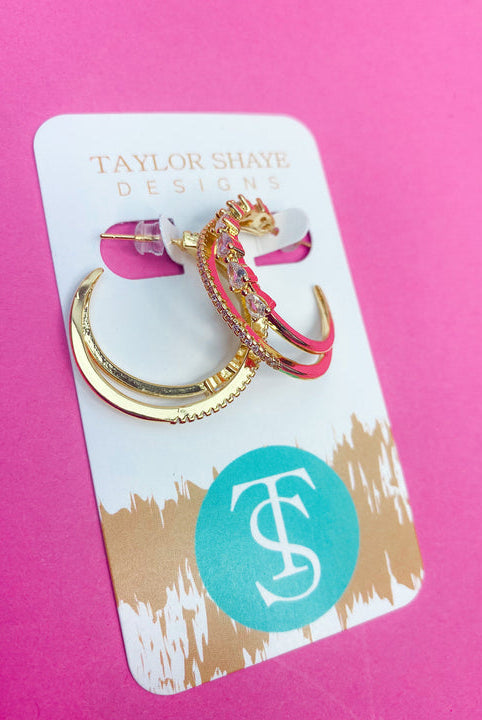 Eleanor Hoops ER-Earrings-Podos Boutique, a Women's Fashion Boutique Located in Calera, AL