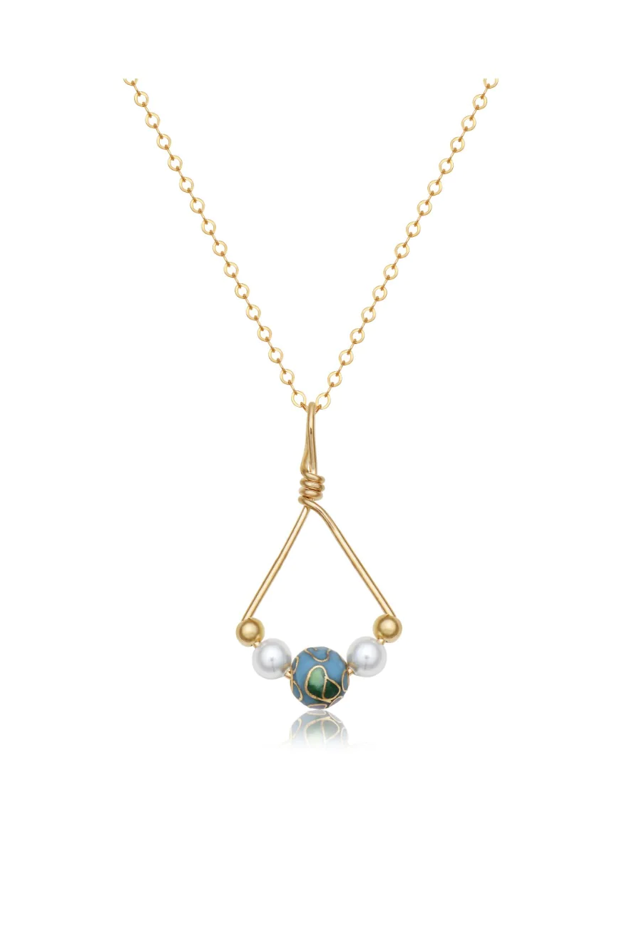 My Whole World Pendant NK-Necklaces-Podos Boutique, a Women's Fashion Boutique Located in Calera, AL