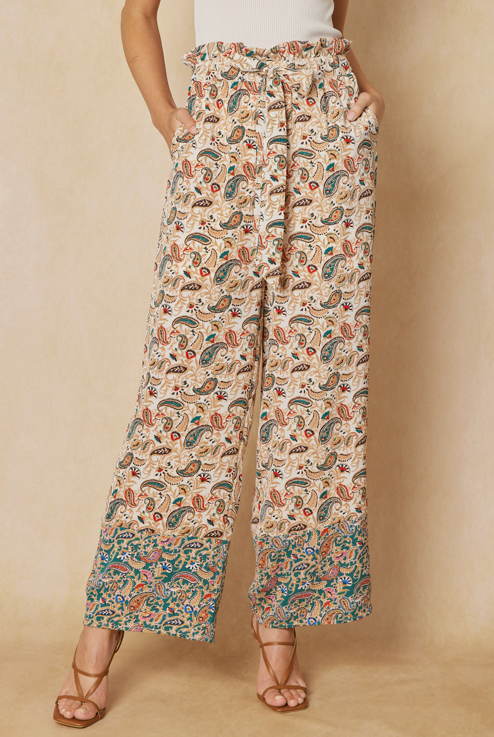Paisley Print Kimono-Pants-Podos Boutique, a Women's Fashion Boutique Located in Calera, AL