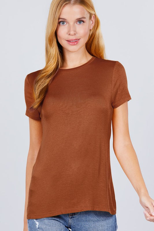 Debbie Tee-Short Sleeves-Podos Boutique, a Women's Fashion Boutique Located in Calera, AL