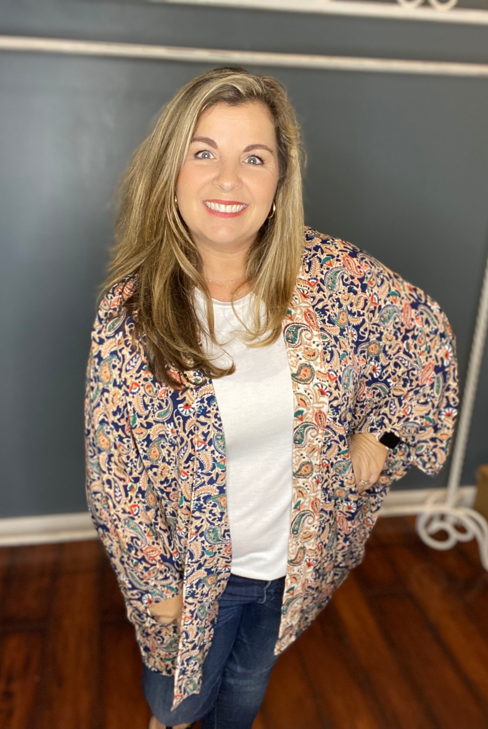 Paisley Print Kimono-Pants-Podos Boutique, a Women's Fashion Boutique Located in Calera, AL