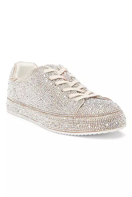 Bennett Rhinestone Sneakers-Sneakers-Podos Boutique, a Women's Fashion Boutique Located in Calera, AL