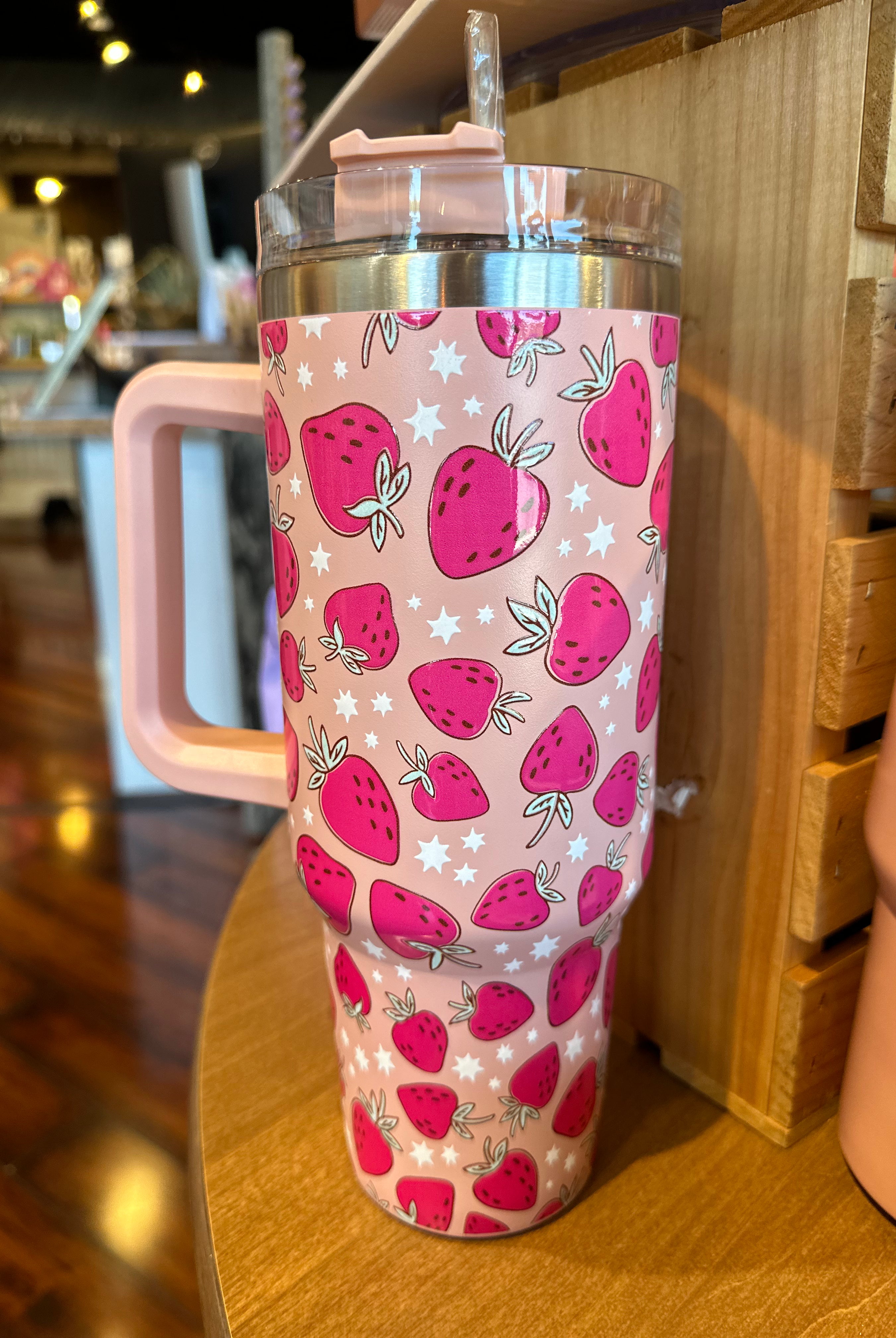 Katydid Tumbler Cup with Handle-Drinkware-Podos Boutique, a Women's Fashion Boutique Located in Calera, AL