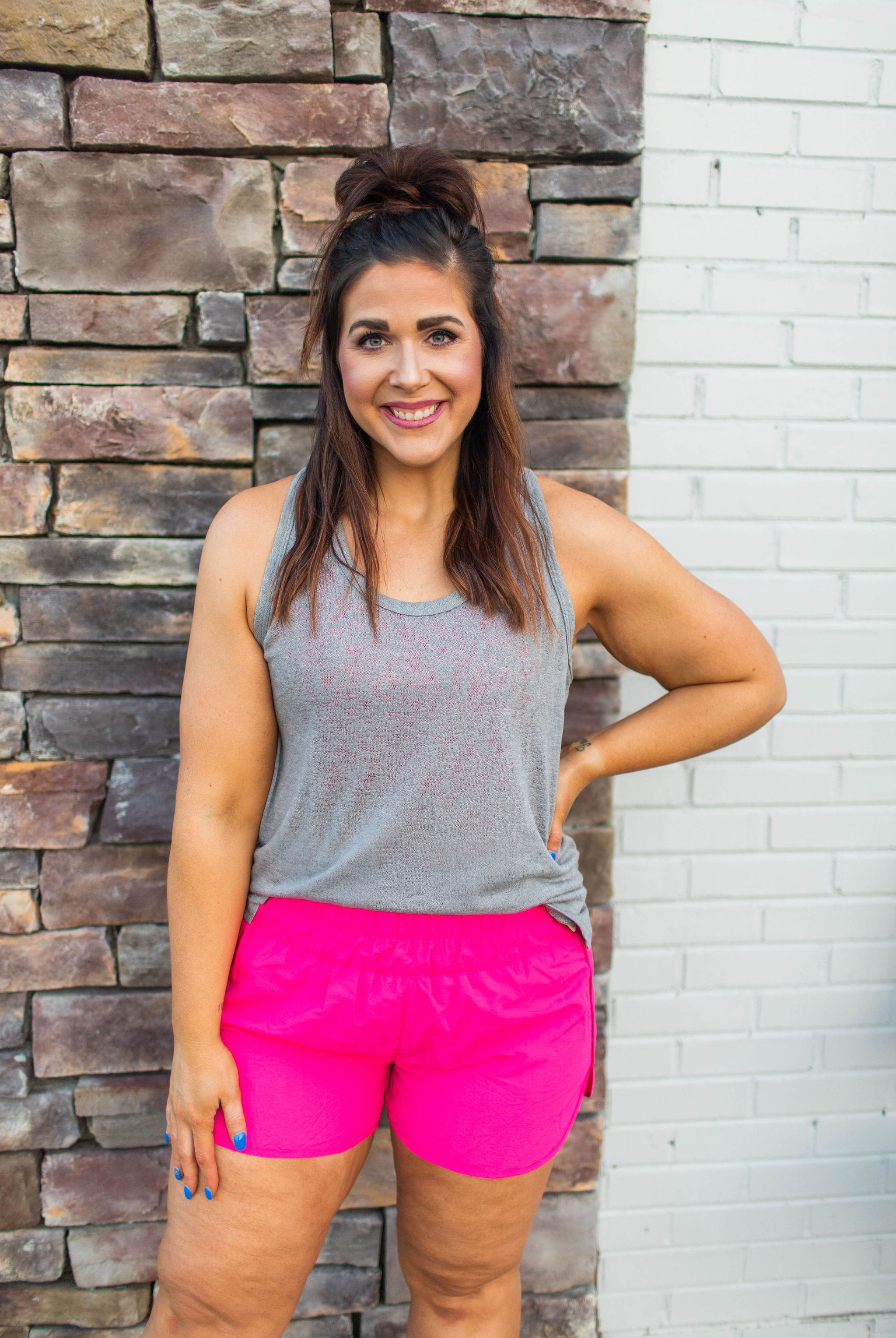 Smocked Waistband Shorts-Shorts-Podos Boutique, a Women's Fashion Boutique Located in Calera, AL