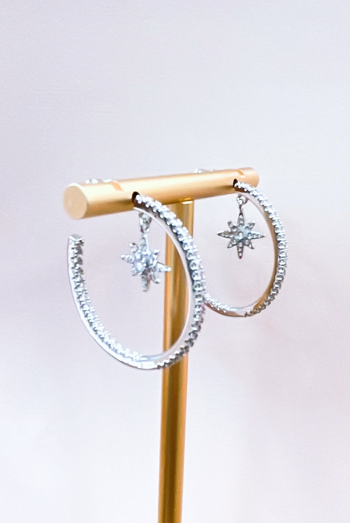 Starburst Hoop ER-Earrings-Podos Boutique, a Women's Fashion Boutique Located in Calera, AL
