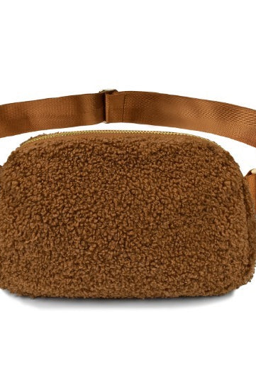 Sherpa Bum Bag-Bags-Podos Boutique, a Women's Fashion Boutique Located in Calera, AL