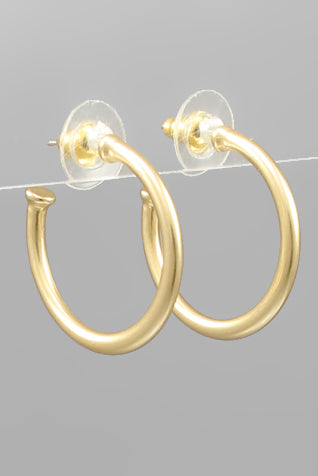 ep28110 25mm Open Hoops ER-Earrings-Podos Boutique, a Women's Fashion Boutique Located in Calera, AL