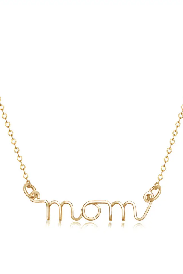 MOM Necklace-Necklaces-Podos Boutique, a Women's Fashion Boutique Located in Calera, AL