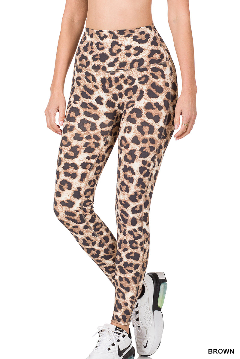 HR Leopard Leggings-Leggings-Podos Boutique, a Women's Fashion Boutique Located in Calera, AL