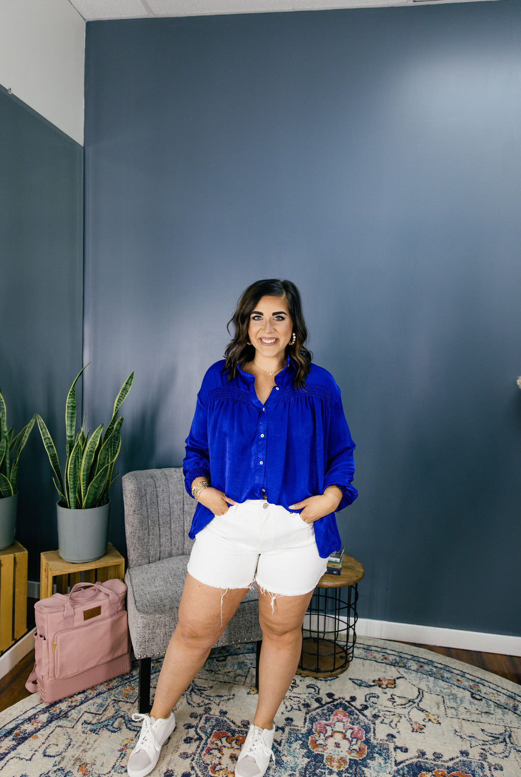 Raw Hem Denim Shorts-Shorts-Podos Boutique, a Women's Fashion Boutique Located in Calera, AL