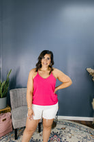 Adjustable V-Neck Cami-Tank Tops-Podos Boutique, a Women's Fashion Boutique Located in Calera, AL