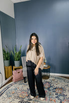 Wide Leg Drawstring Pants-Pants-Podos Boutique, a Women's Fashion Boutique Located in Calera, AL