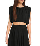 Blu Pepper Balloon Top-Fashion Tops-Podos Boutique, a Women's Fashion Boutique Located in Calera, AL