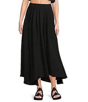 Blu Pepper Pleated Midi-Skirts-Podos Boutique, a Women's Fashion Boutique Located in Calera, AL