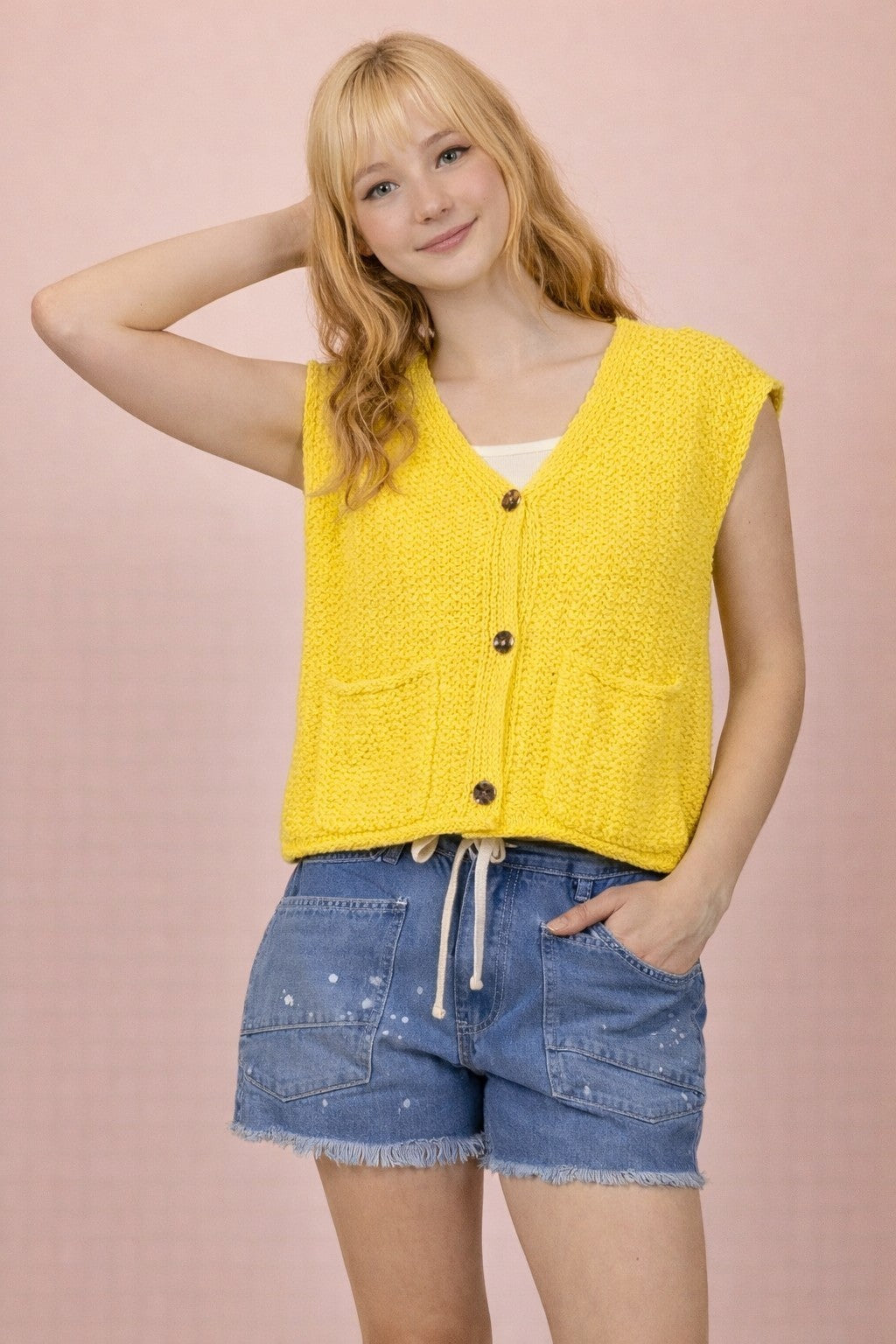 Button Down Knit Sweater-Sweaters-Podos Boutique, a Women's Fashion Boutique Located in Calera, AL