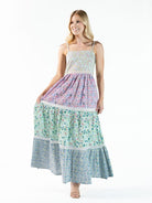 Simply Southern Multi Flower Dress-Maxi Dresses-Podos Boutique, a Women's Fashion Boutique Located in Calera, AL