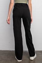 Cotton Stretch Twill Wide Leg Pants-Joggers-Podos Boutique, a Women's Fashion Boutique Located in Calera, AL