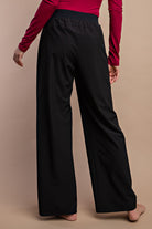 Stretch Woven Straight Pants-Joggers-Podos Boutique, a Women's Fashion Boutique Located in Calera, AL