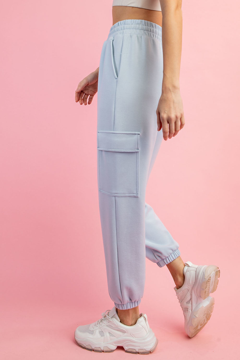 Scuba Cargo Jogger Pants-Clothing-Podos Boutique, a Women's Fashion Boutique Located in Calera, AL