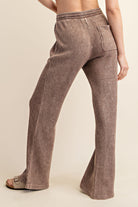 Waffle Straight Sweatpants-sweatpants-Podos Boutique, a Women's Fashion Boutique Located in Calera, AL