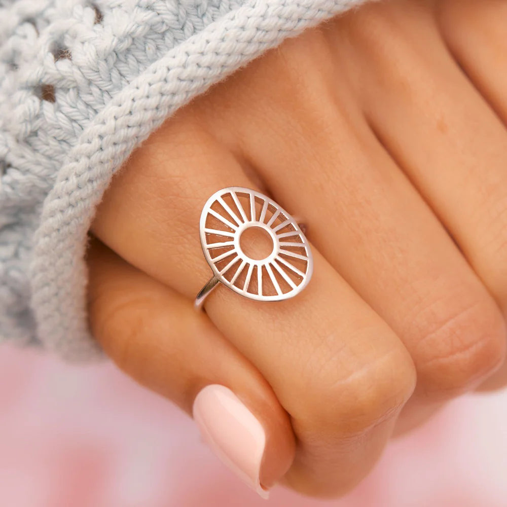 PV Sunburst Ring-Rings-Podos Boutique, a Women's Fashion Boutique Located in Calera, AL