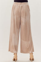 Simple Elegance Velvet Pants-Pants-Podos Boutique, a Women's Fashion Boutique Located in Calera, AL