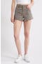Cheetah Denim Shorts-Shorts-Podos Boutique, a Women's Fashion Boutique Located in Calera, AL