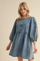 When In Doubt Denim Dress-Podos Boutique, a Women's Fashion Boutique Located in Calera, AL