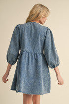 When In Doubt Denim Dress-Podos Boutique, a Women's Fashion Boutique Located in Calera, AL
