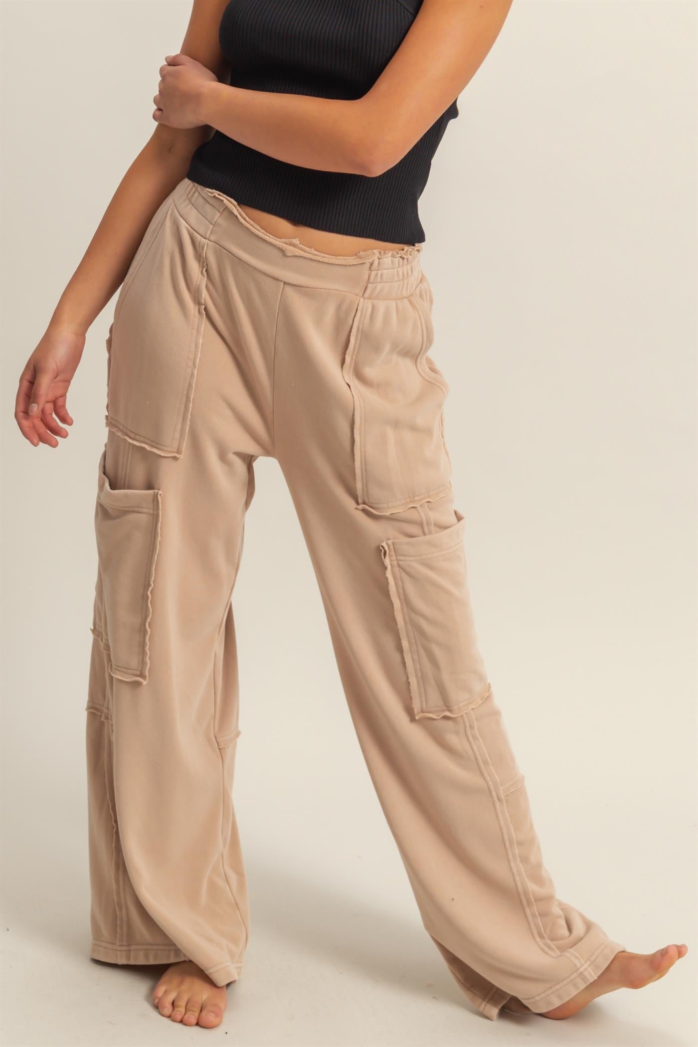 Oversized Utility Pants-Podos Boutique, a Women's Fashion Boutique Located in Calera, AL