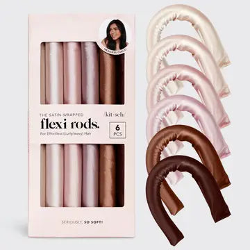 Satin Wrapped Flexi Rods - 6pc Set-Hair Accessories-Podos Boutique, a Women's Fashion Boutique Located in Calera, AL