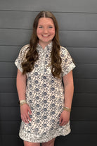 Especially The Border Dress-Short Dresses-Podos Boutique, a Women's Fashion Boutique Located in Calera, AL