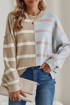 Stripes Are A Neutral Sweatshirt-Podos Boutique, a Women's Fashion Boutique Located in Calera, AL