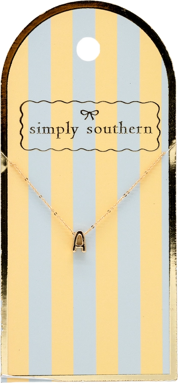 Simply Southern Initial Necklace-Podos Boutique, a Women's Fashion Boutique Located in Calera, AL