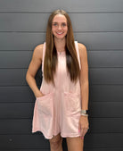 Simply Southern Washed Romper-Rompers & Jumpsuits-Podos Boutique, a Women's Fashion Boutique Located in Calera, AL