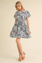 Spring Blossom Dress-Short Dresses-Podos Boutique, a Women's Fashion Boutique Located in Calera, AL