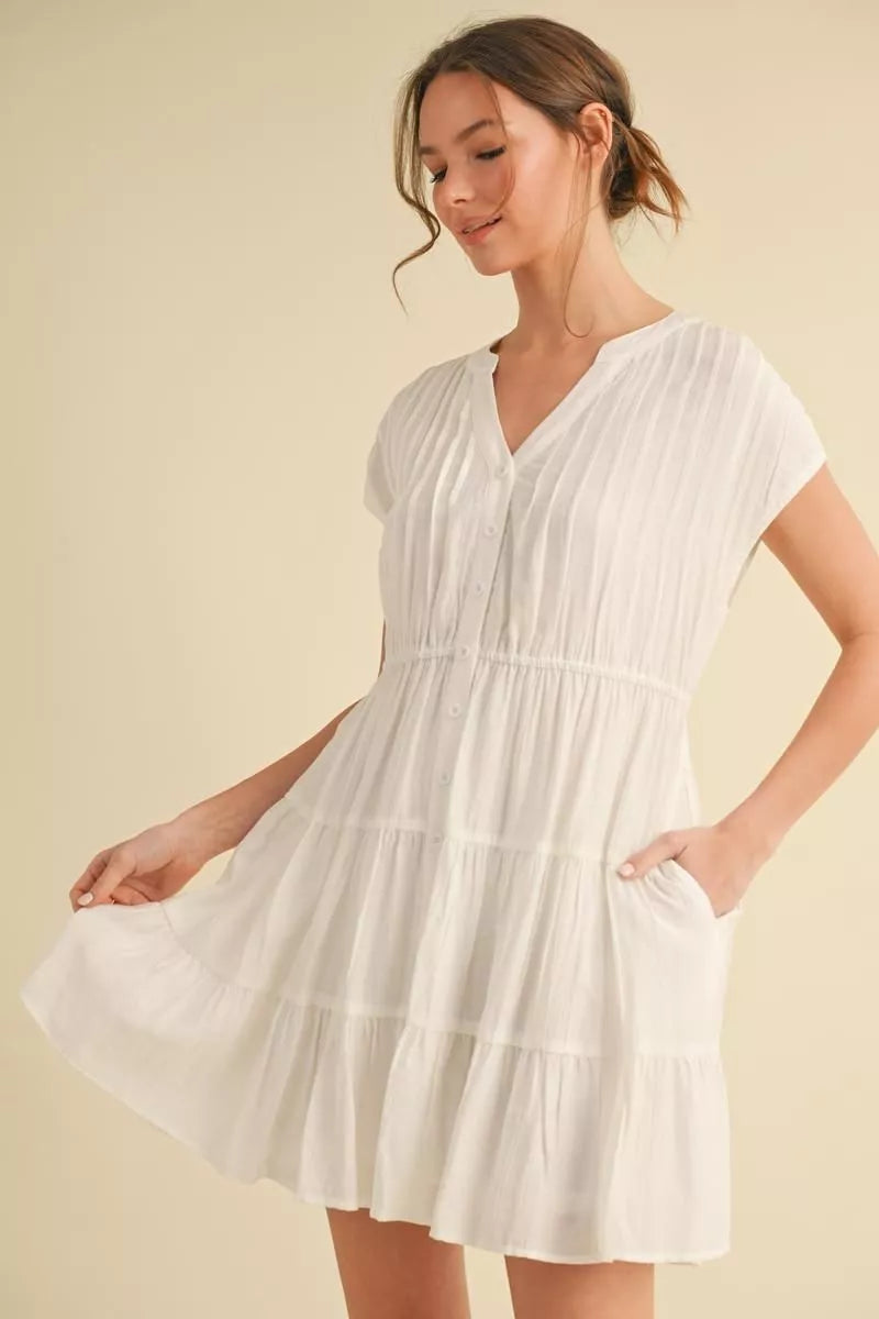 Carefree Charm Dress-Short Dresses-Podos Boutique, a Women's Fashion Boutique Located in Calera, AL