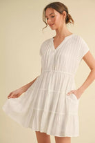 Carefree Charm Dress-Short Dresses-Podos Boutique, a Women's Fashion Boutique Located in Calera, AL