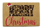 Leopard Merry Christmas Doormat-Podos Boutique, a Women's Fashion Boutique Located in Calera, AL