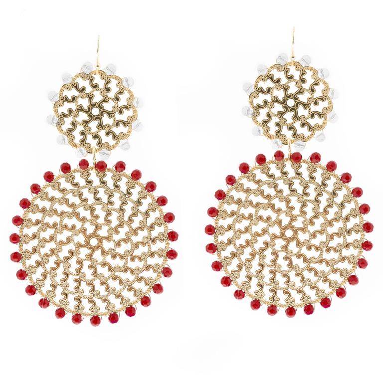 MM Game Day Earrings-Accessories-Podos Boutique, a Women's Fashion Boutique Located in Calera, AL