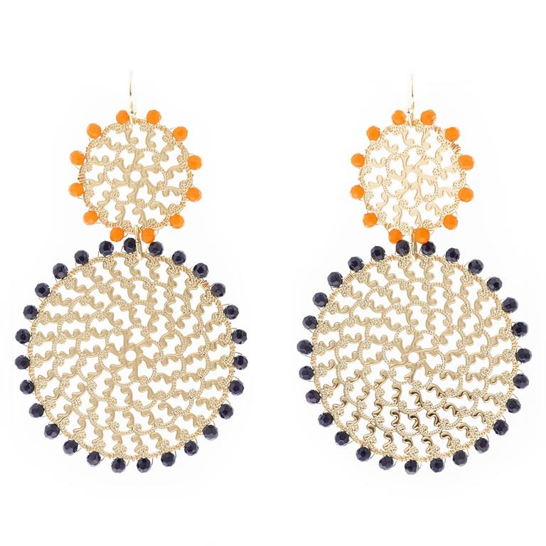 MM Game Day Earrings-Accessories-Podos Boutique, a Women's Fashion Boutique Located in Calera, AL