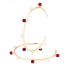 MM Game Day Earrings-Accessories-Podos Boutique, a Women's Fashion Boutique Located in Calera, AL