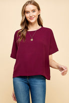 Perfect Everyday Top-Fashion Tops-Podos Boutique, a Women's Fashion Boutique Located in Calera, AL