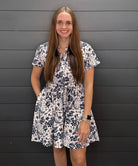 Spring Blossom Dress-Short Dresses-Podos Boutique, a Women's Fashion Boutique Located in Calera, AL