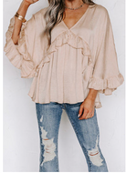 Juliet Top-Long Sleeves-Podos Boutique, a Women's Fashion Boutique Located in Calera, AL